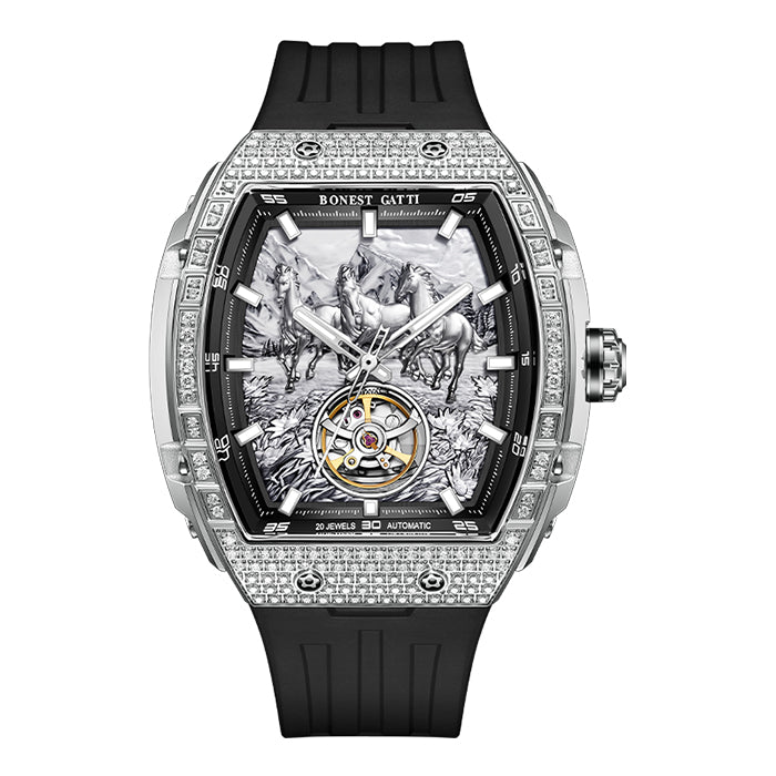 Bonest Gatti BG5006-R3 Black Horse Series Automatic Watch