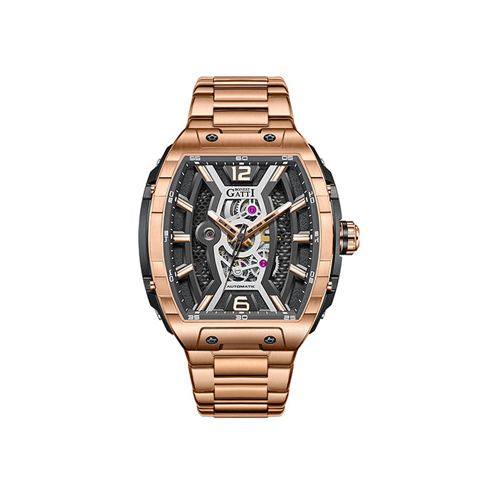 Bonest Gatti BG5601-S2 Rose Gold Sword Series Automatic Watch