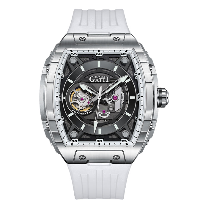 Bonest Gatti BG5602-A2 White Sword Series Automatic Watch