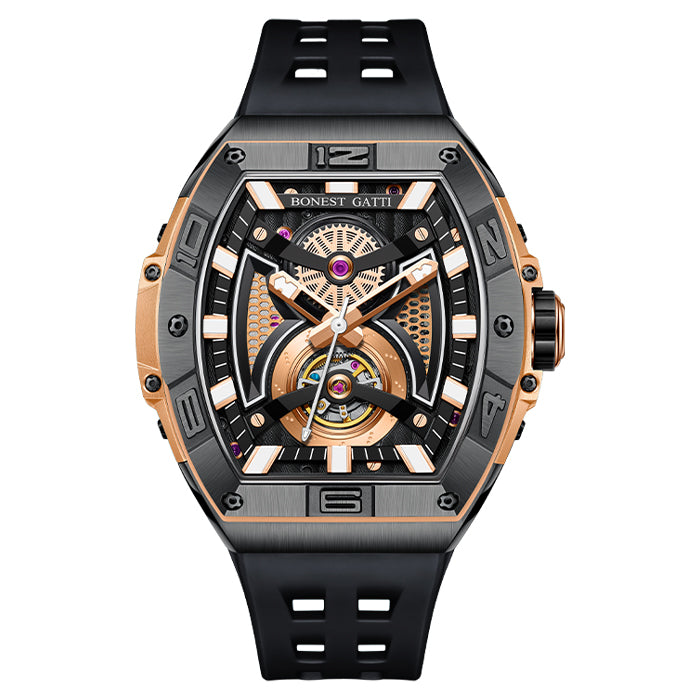 Bonest Gatti BG5701-A1 Black Cosmos Series Automatic Watch