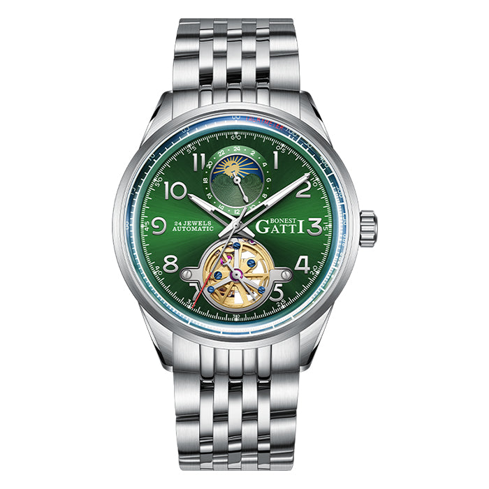 Bonest Gatti BG5808-S2 Green Classic Series Automatic Watch