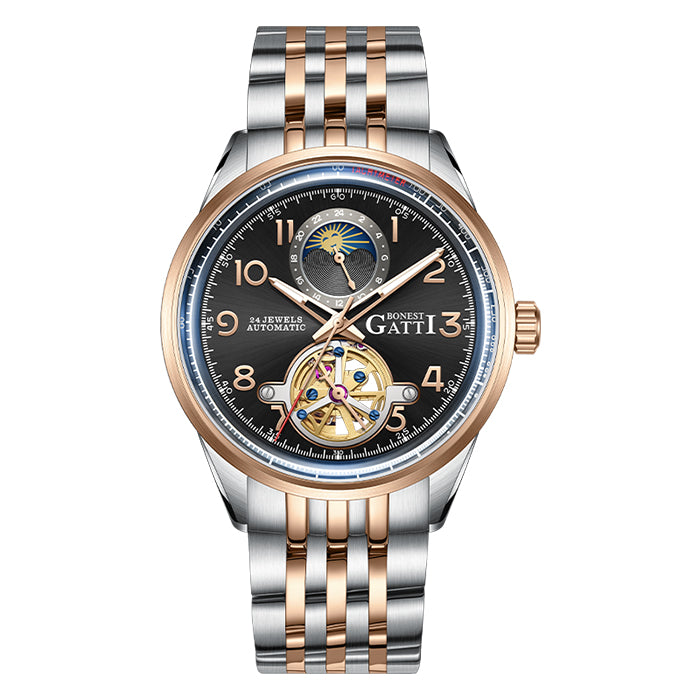 Bonest Gatti BG5808-S3 Rose Gold Classic Series Automatic Watch