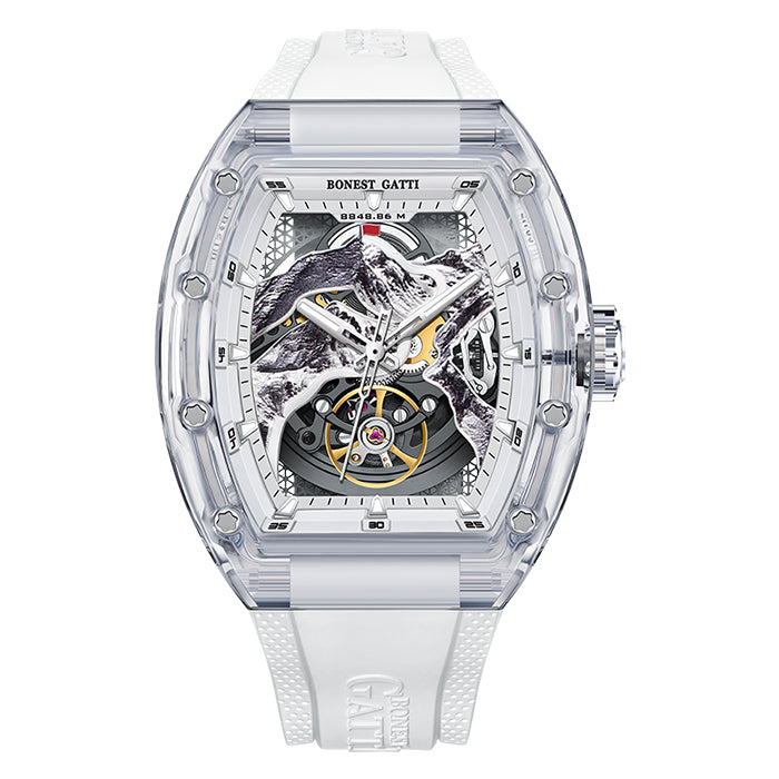 Bonest Gatti BG6001-R1 White Crystal Series Automatic Watch