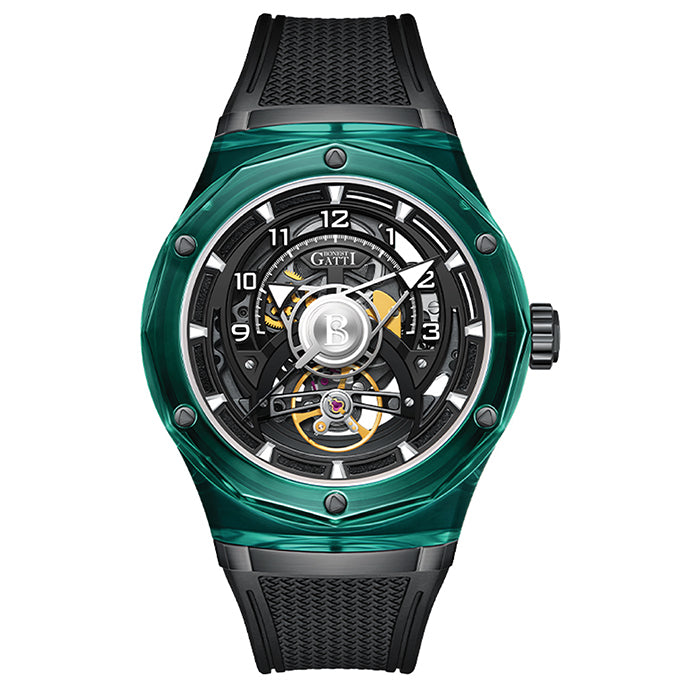 Bonest Gatti BG6003-R3 Green Crystal Series Automatic Watch