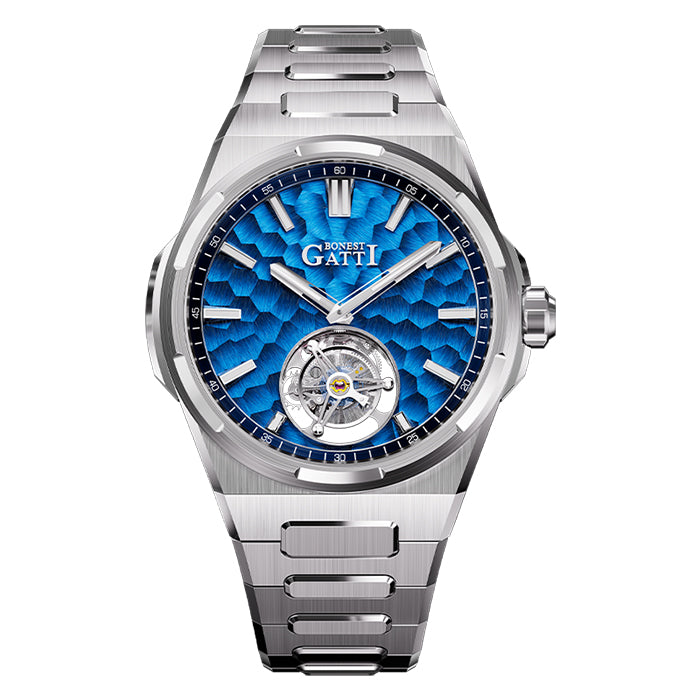Bonest Gatti BG7005-S2 Blue Tourbillon Series Automatic Watch