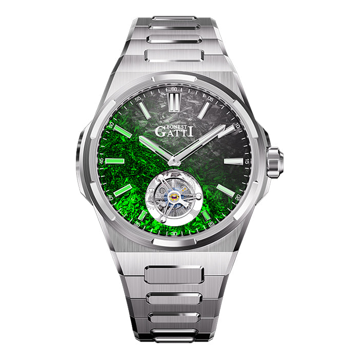 Bonest Gatti BG7006-S2 Green Tourbillon Series Automatic Watch