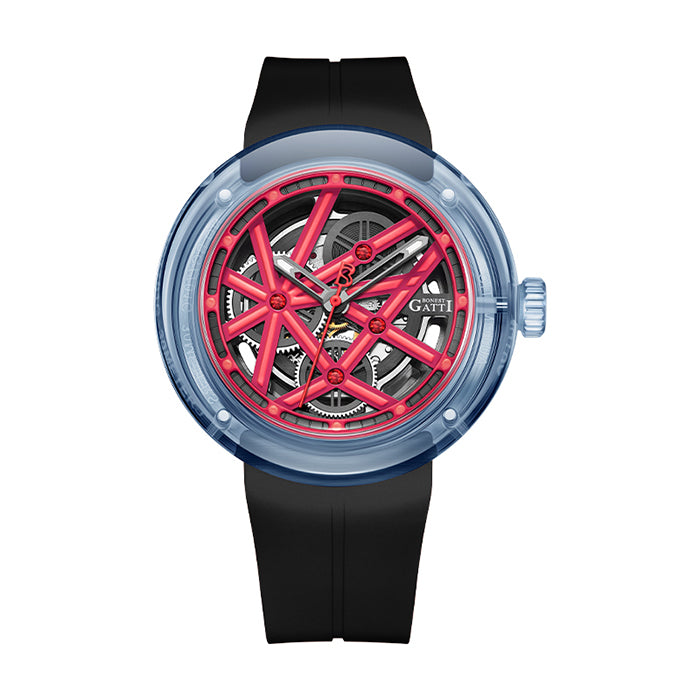 Bonest Gatti BG7702-A2 Red Exoskeleton Series Automatic Watch