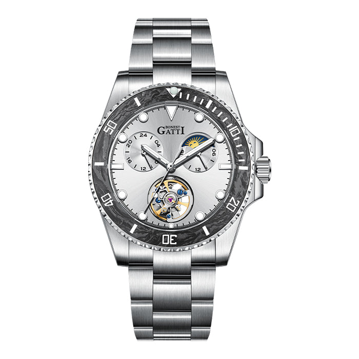 Bonest Gatti BG8003-S2 Silver Classic Series Automatic Watch