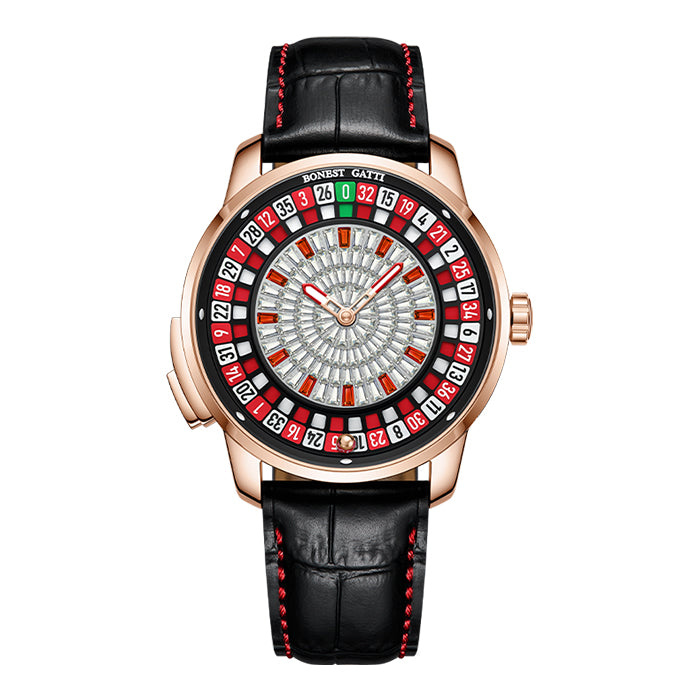 Bonest Gatti BG8004-L2 Rose Gold Casino Series Automatic Watch