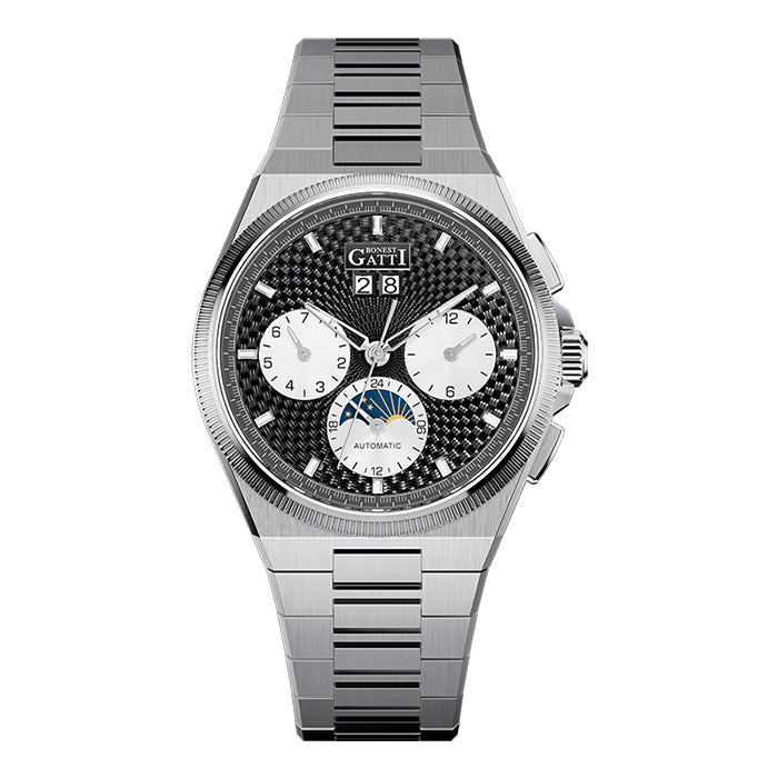 Bonest Gatti BG8006-S1 Black Chronograph Series Automatic Watch