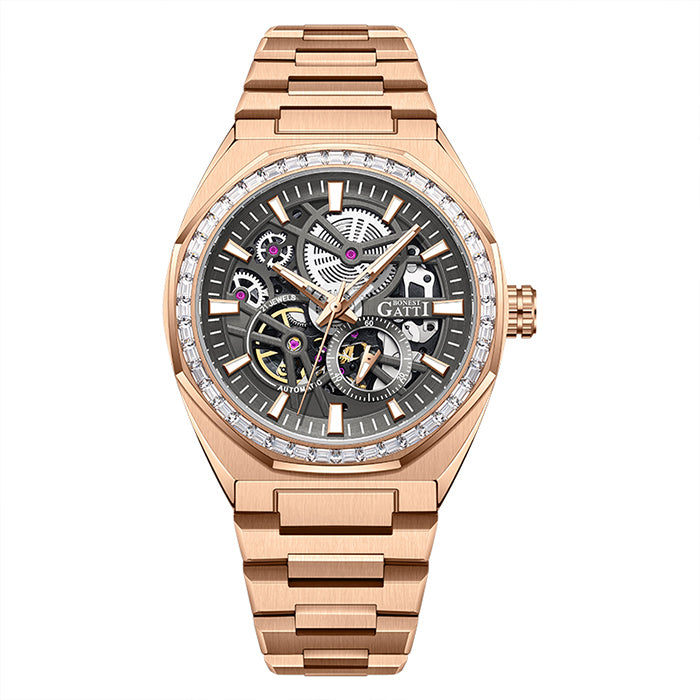 Bonest Gatti BG8801-S3 Rose Gold Classic Series Automatic Watch