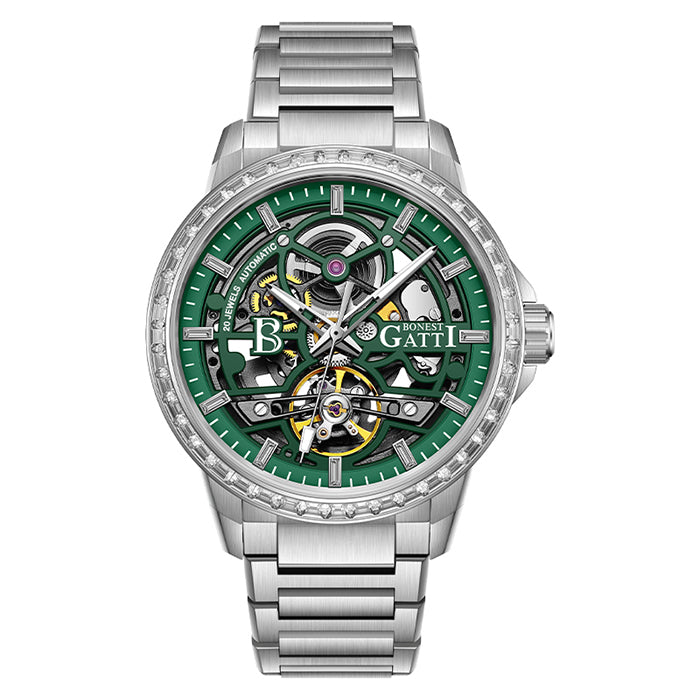 Bonest Gatti BG8803-S2 Green Classic Series Automatic Watch