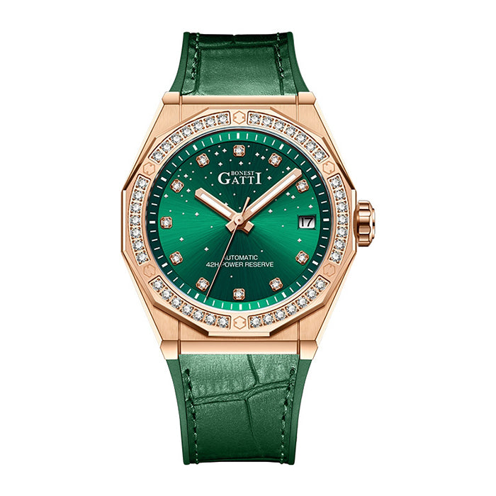 Bonest Gatti BG8902-L4 Green Glow Series Automatic Women Watch