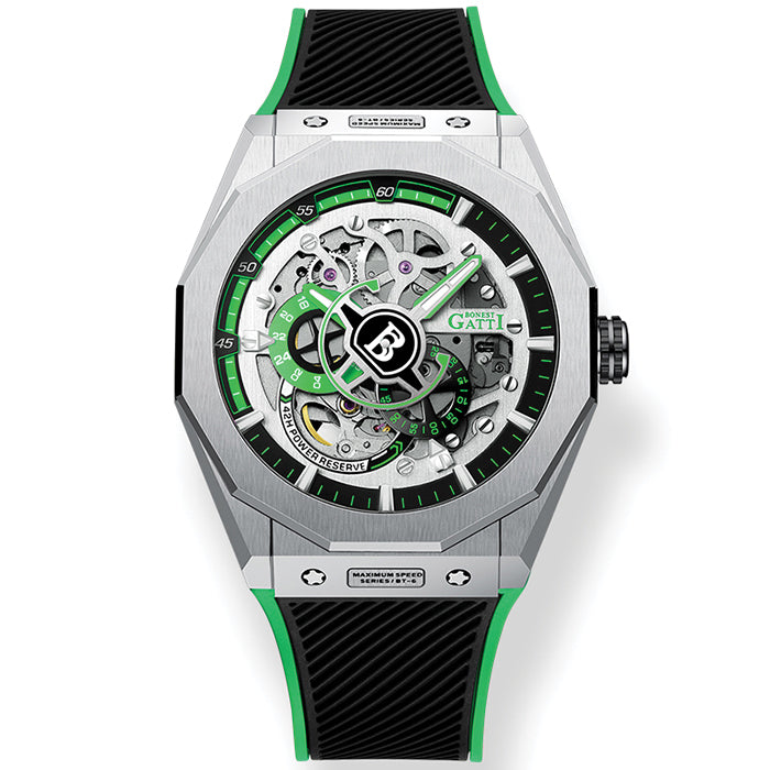 Bonest Gatti BG7601-A5 Green Super Speed Series Automatic Watch