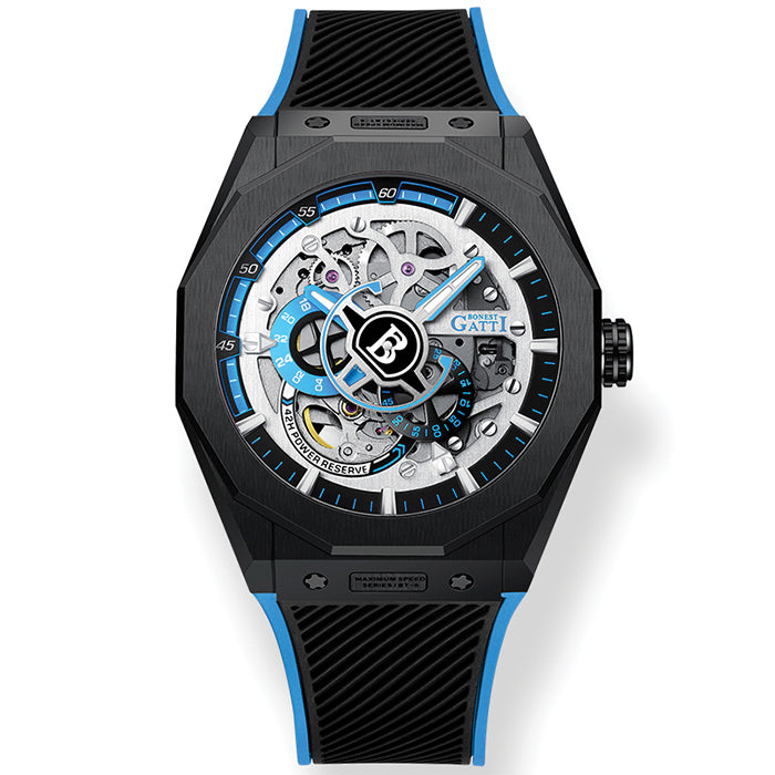 Bonest Gatti BG7601-A6 Black Super Speed Series Automatic Watch
