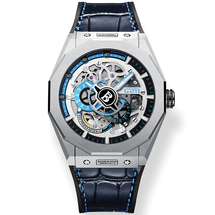 Bonest Gatti BG7601-B1 Blue Super Speed Series Automatic Watch