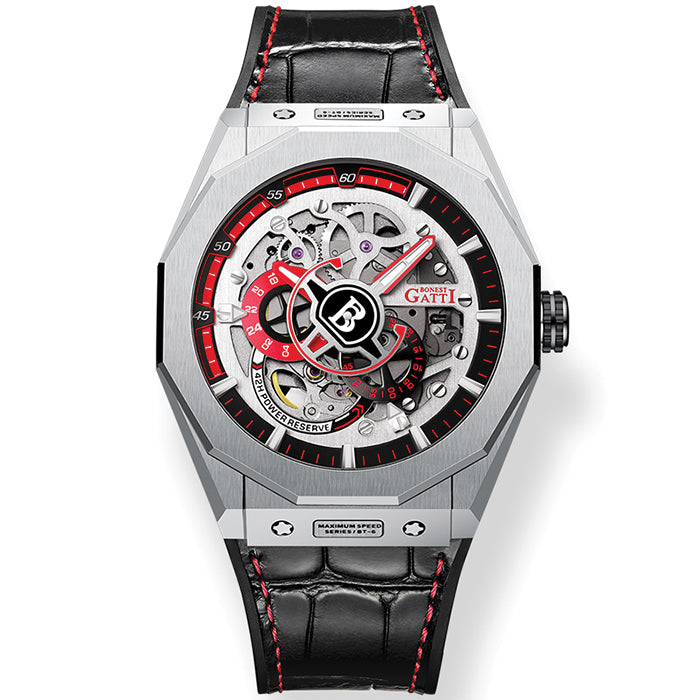 Bonest Gatti BG7601-B3 Red Super Speed Series Automatic Watch
