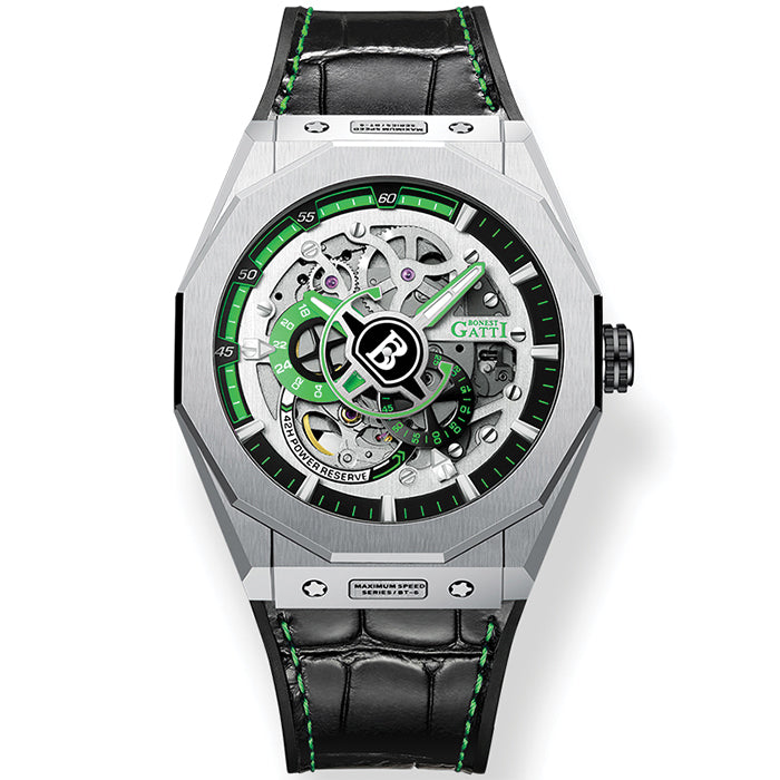 Bonest Gatti BG7601-B5 Green Super Speed Series Automatic Watch