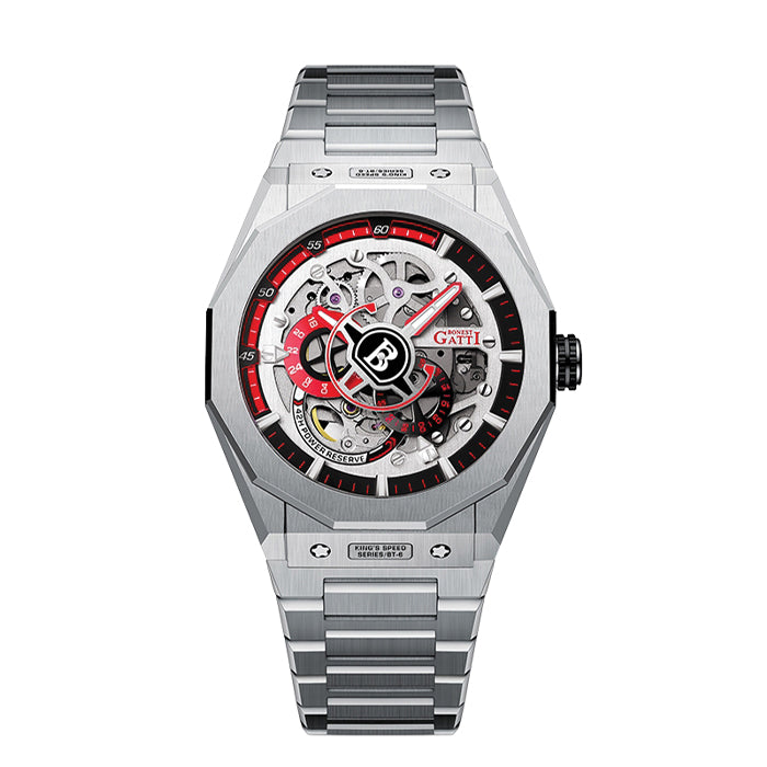 Bonest Gatti BG7601-S3 Red Super Speed Series Automatic Watch