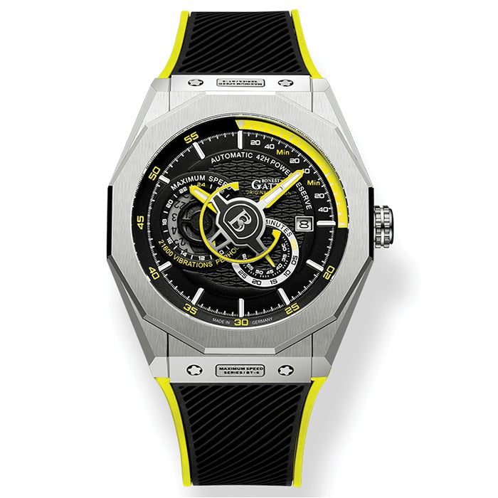 Bonest Gatti BG8601-A4 Yellow Speed Series Automatic Watch