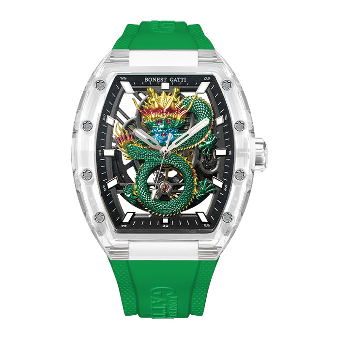 Bonest Gatti BG9980-A4 Green Dragon Series Automatic Watch
