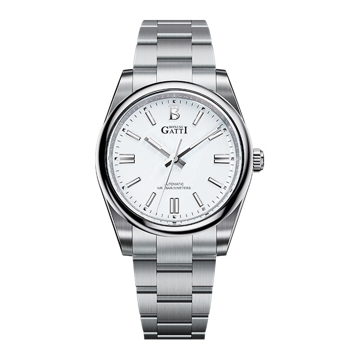 Bonest Gatti BG8015-S1 OP White Classic Series Automatic Watch