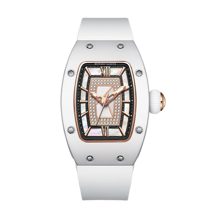 Bonest Gatti BG3003-R1 White Glow Series Automatic Women Watch