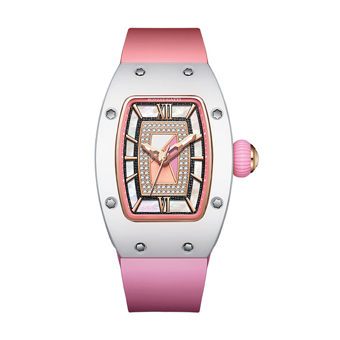 Bonest Gatti BG3003-R2 Pink Glow Series Automatic Women Watch