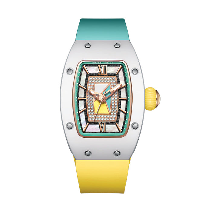 Bonest Gatti BG3003-R3 Yellow Glow Series Automatic Women Watch