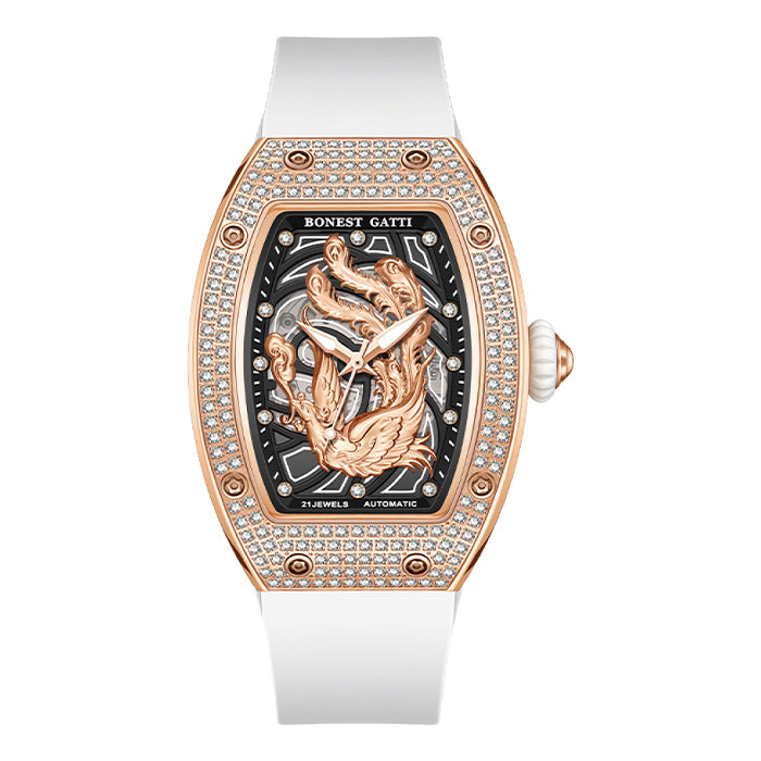 Bonest Gatti BG3005-R1 Rose Gold Glow Series Automatic Women Watch