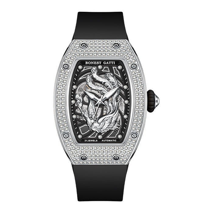 Bonest Gatti BG3005-R2 Black Glow Series Automatic Women Watch