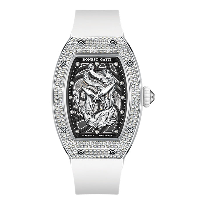 Bonest Gatti BG3005-R3 Silver Glow Series Automatic Women Watch