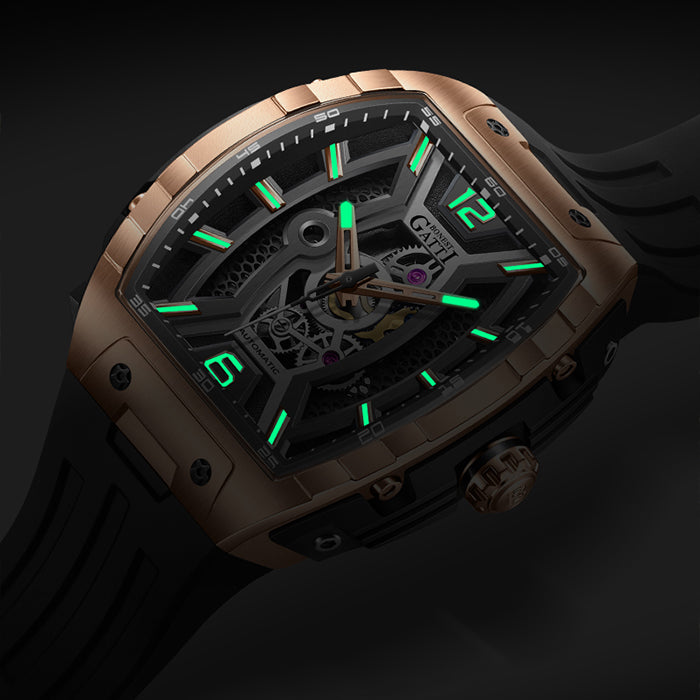 Bonest Gatti BG5601-A1 Rose Gold Sword Series Automatic Watch