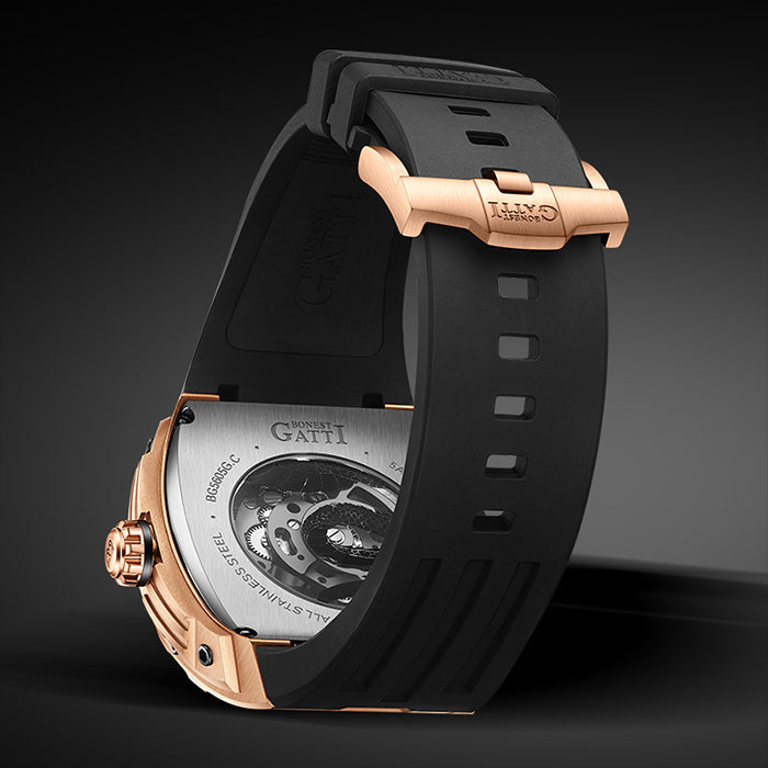 Bonest Gatti BG5605-A2 Rose Gold Dragon Series Automatic Watch