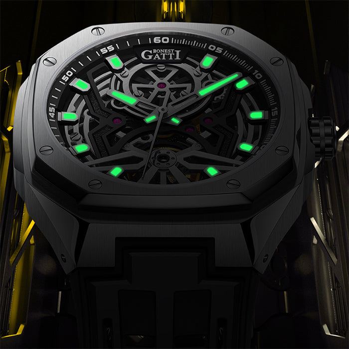 Bonest Gatti BG5802-A1 Silver Cosmos Series Automatic Watch