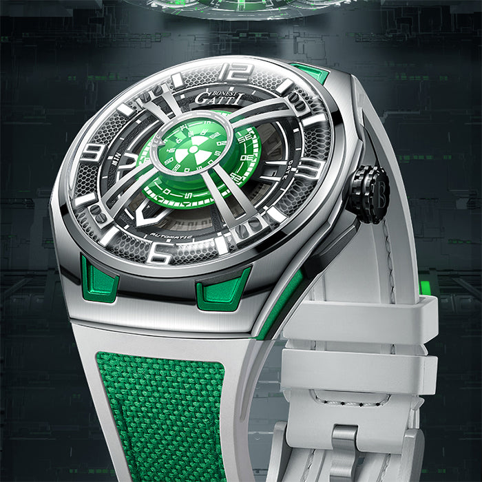 Bonest Gatti BG5803-A3 Green Cosmos Series Automatic Watch