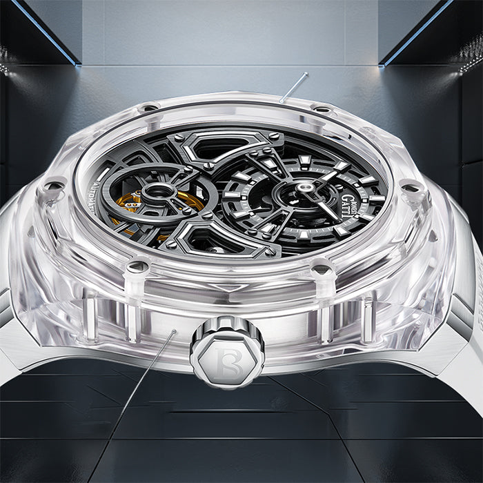 Bonest Gatti BG5807-A2 White Crystal Series Automatic Watch