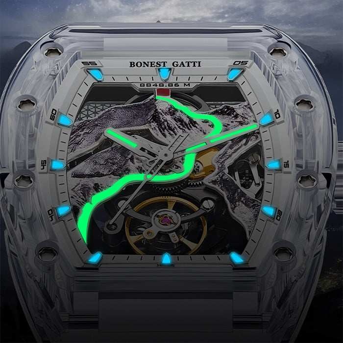 Bonest Gatti BG6001-R1 White Crystal Series Automatic Watch