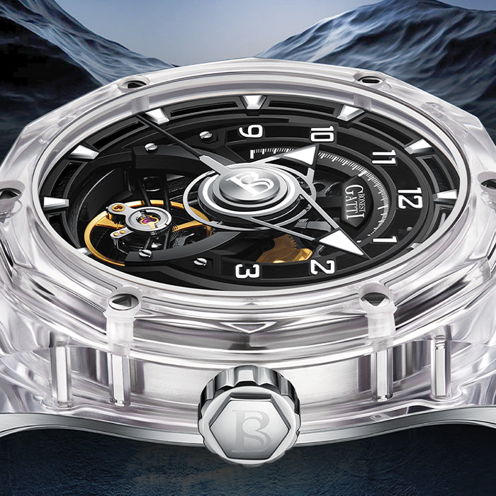 Bonest Gatti BG6003-R2 White Crystal Series Automatic Watch