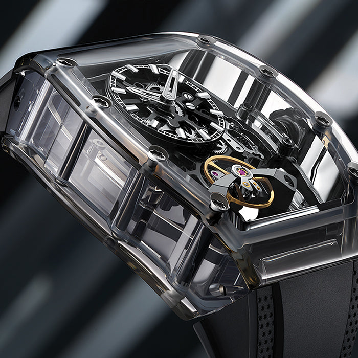 Bonest Gatti BG6005-R1 Black Crystal Series Automatic Watch