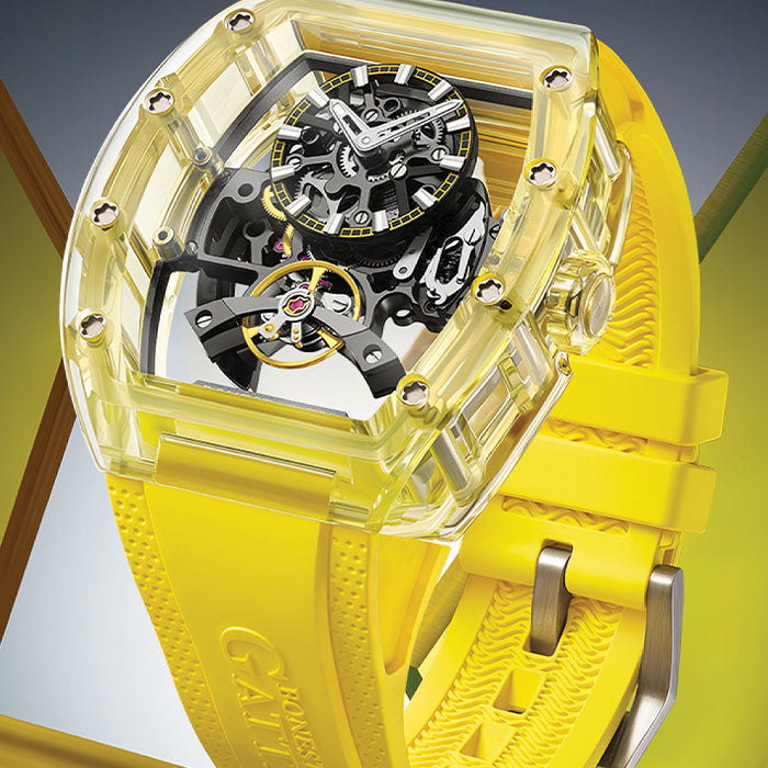 Bonest Gatti BG6005-R3 Yellow Crystal Series Automatic Watch