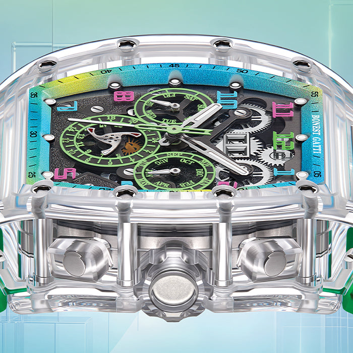 Bonest Gatti BG6006-R5 Green Chronograph Series Automatic Watch