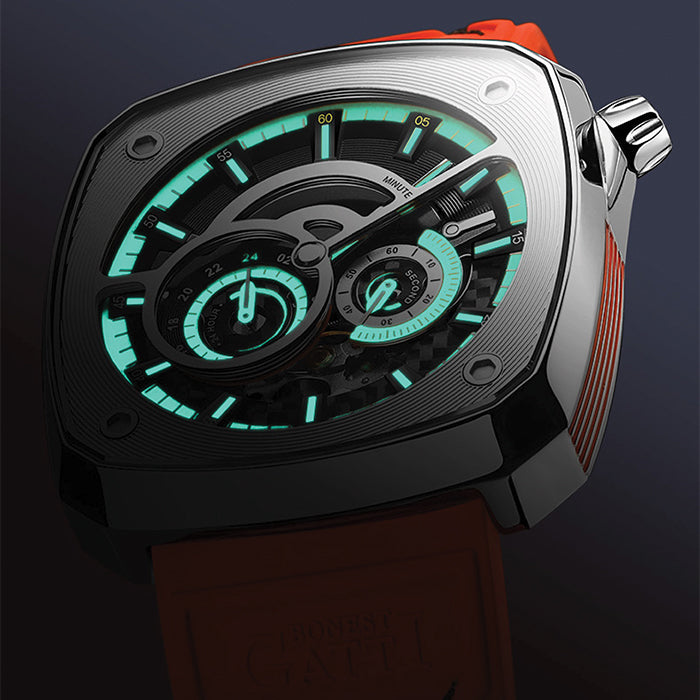Bonest Gatti BG6601-A2 Orange Cosmos Series Automatic Watch