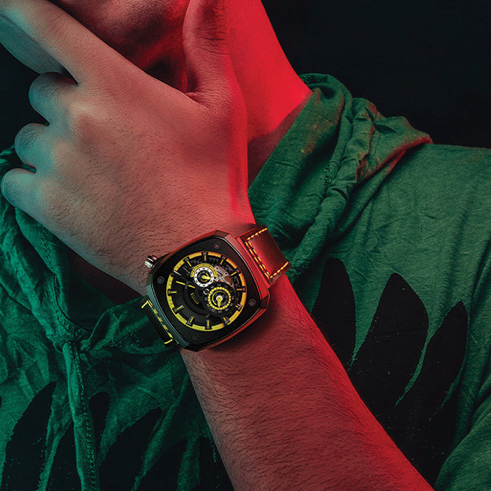 Bonest Gatti BG6601-B4 Yellow Cosmos Series Automatic Watch