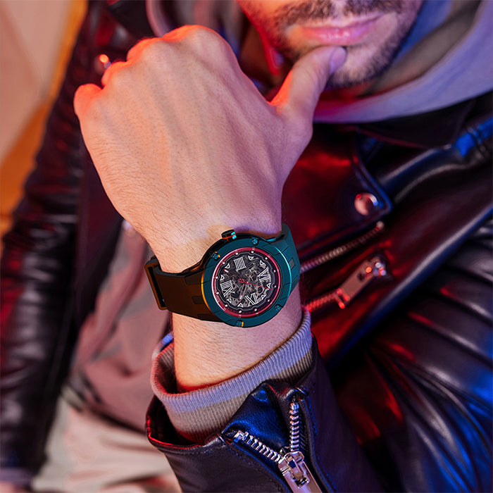 Bonest Gatti BG7701-A3 Green Cosmos Series Automatic Watch