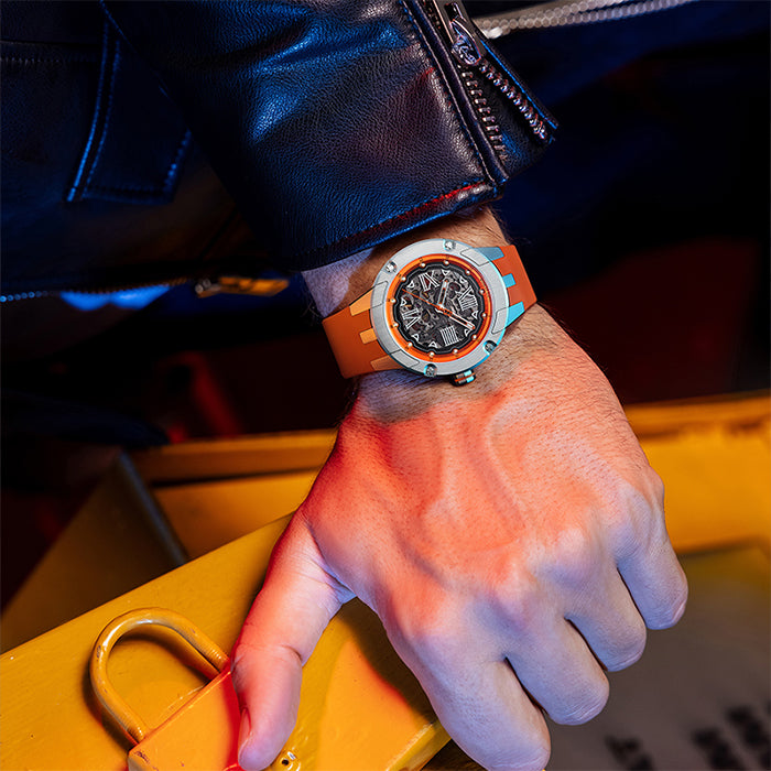Bonest Gatti BG7701-A4 Orange Cosmos Series Automatic Watch