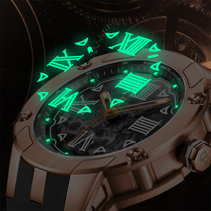 Bonest Gatti BG7701-A5 Rose Gold Cosmos Series Automatic Watch