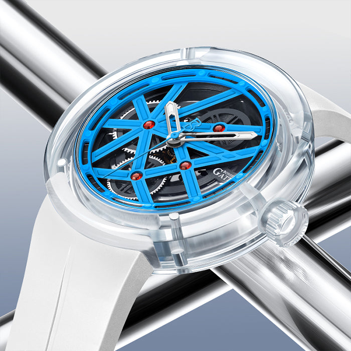Bonest Gatti BG7702-A1 Blue Exoskeleton Series Automatic Watch