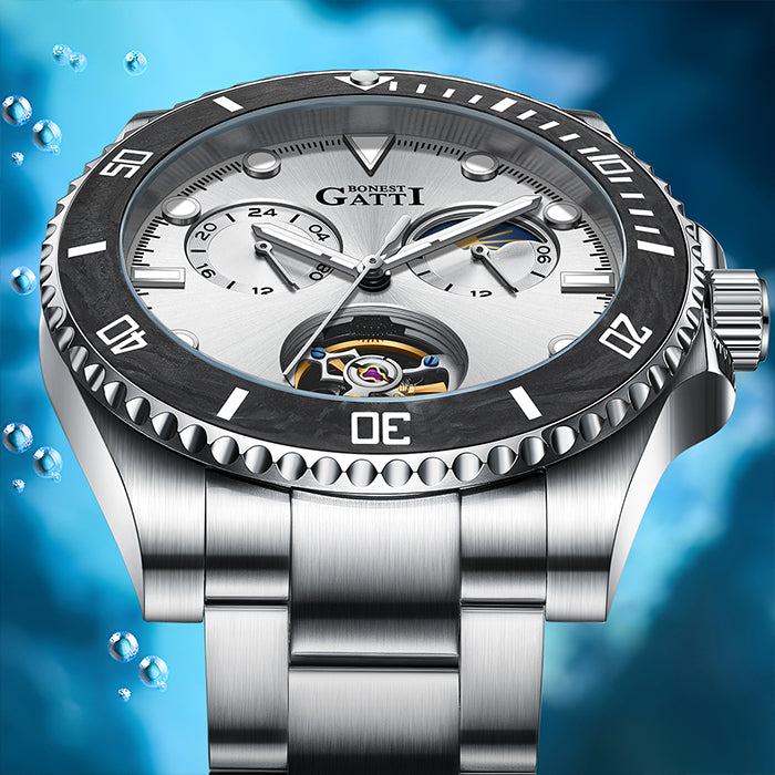 Bonest Gatti BG8003-S2 Silver Classic Series Automatic Watch