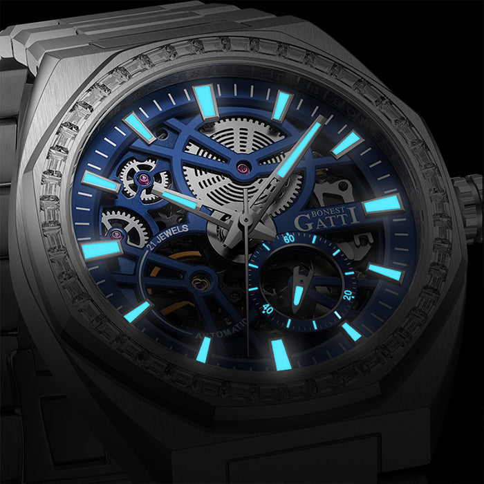 Bonest Gatti BG8801-S2 Blue Classic Series Automatic Watch